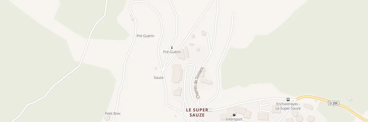 Plan du 444 Rte du Front de Neige à Enchastrayes