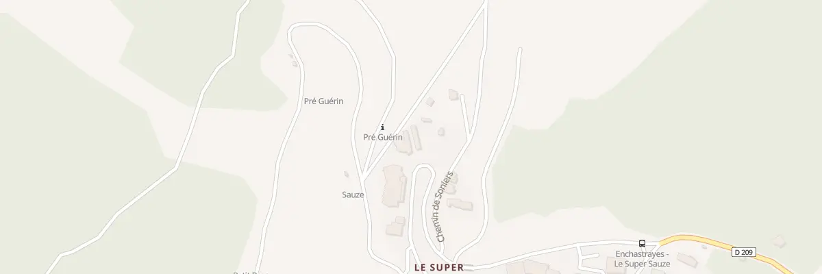 Plan du 406 Rte du Front de Neige à Enchastrayes