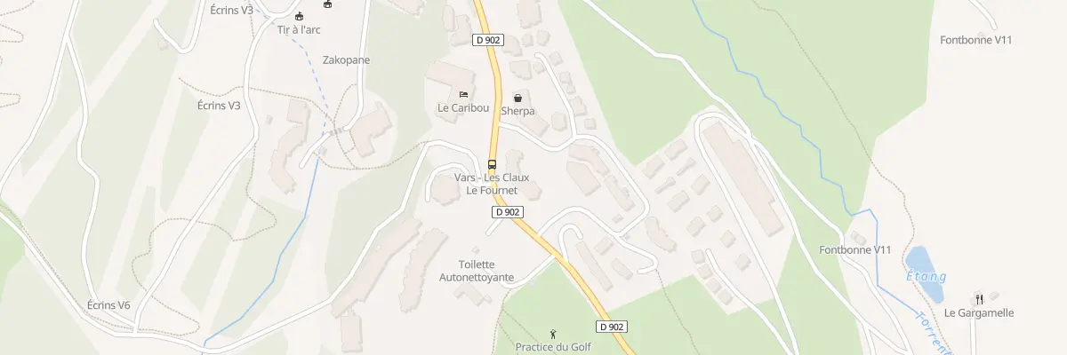 Plan du 343 Crs Guy Seradour à Vars