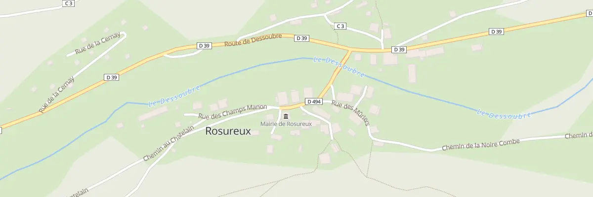 Plan du 4 Rue des Champs Manon à Rosureux