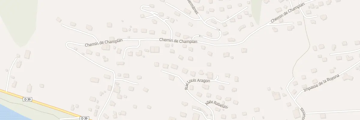 Plan du 648 Che de Champlan à Passy