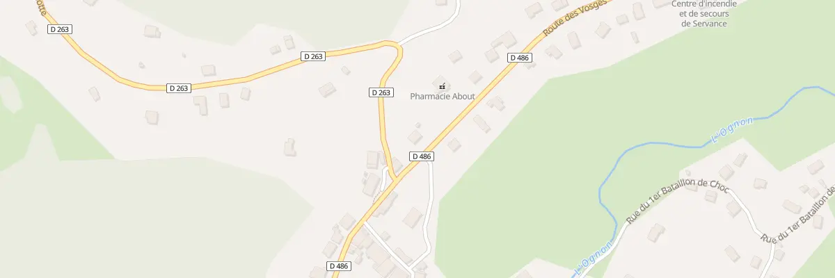 Plan du 3 Rte des Vosges à Servance-Miellin