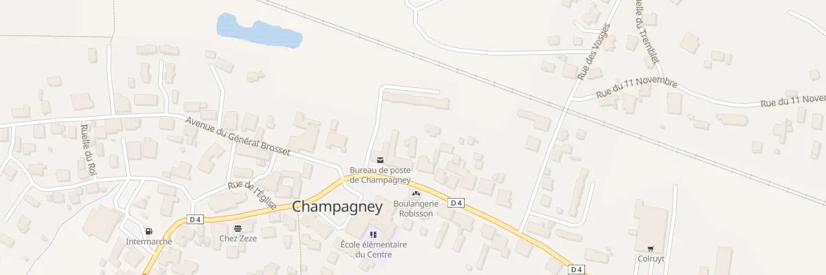 Plan du 16 Gr Grande Rue à Champagney