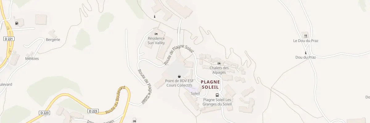 Plan du 5 Pl des Drus Plagne Soleil à La Plagne Tarentaise