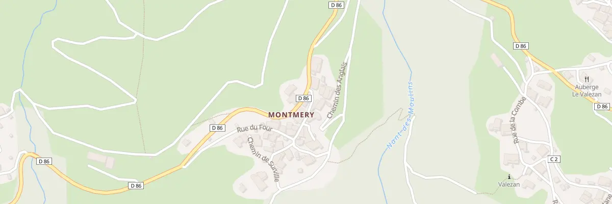 Plan du 6180 Rte Départementale 86 à La Plagne Tarentaise