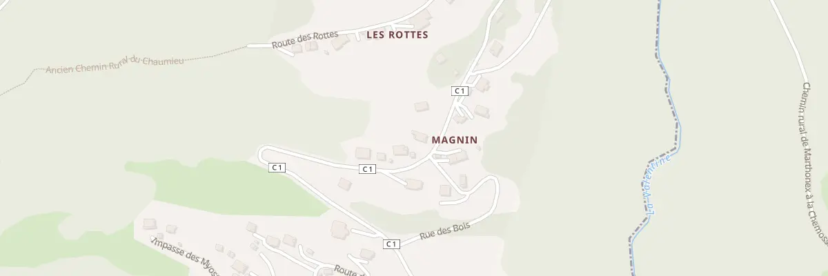 Plan du 2843 Rte des Lanches à Verchaix