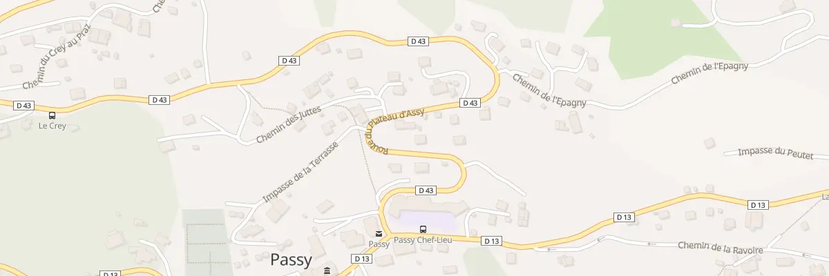 Plan du 212 Rte du Plateau d’Assy à Passy