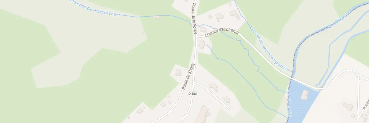 Plan du 1 Rte de Xhoris à Cleurie