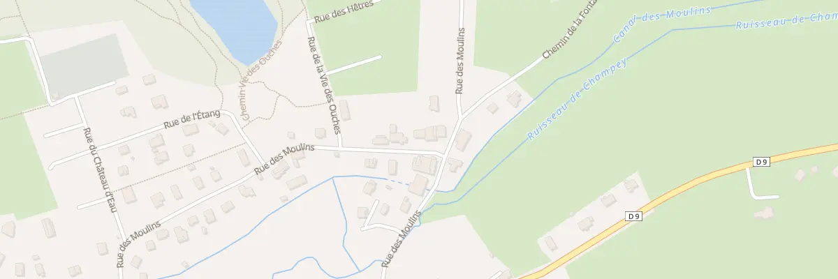 Plan du 23 Rue des Moulins à Champey