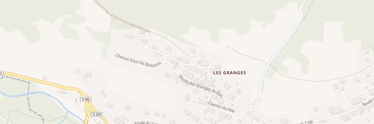 Plan du 294 Rte des Granges du Haut à Montriond