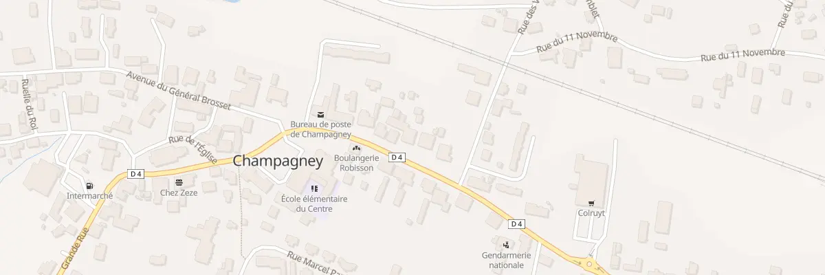Plan du 6 Grande Rue à Champagney