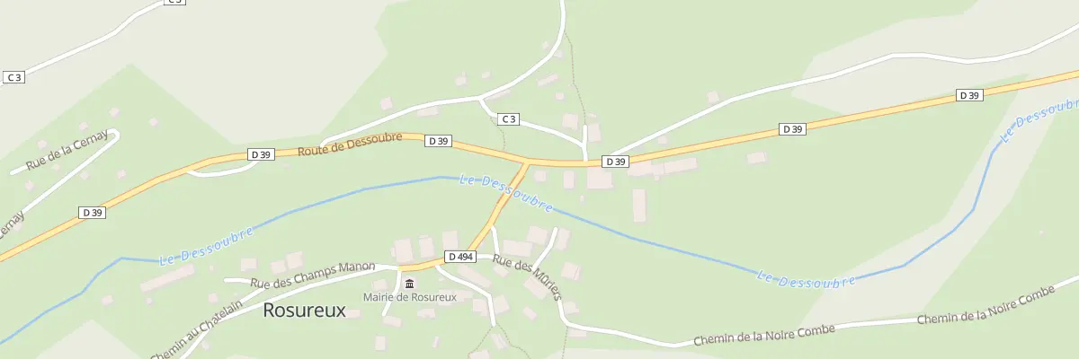 Plan du 6 Rte du Dessoubre à Rosureux