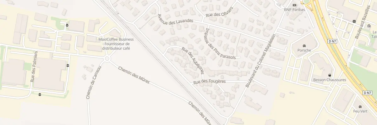 Plan du 100 Rue des Aubépines à Puget-sur-Argens