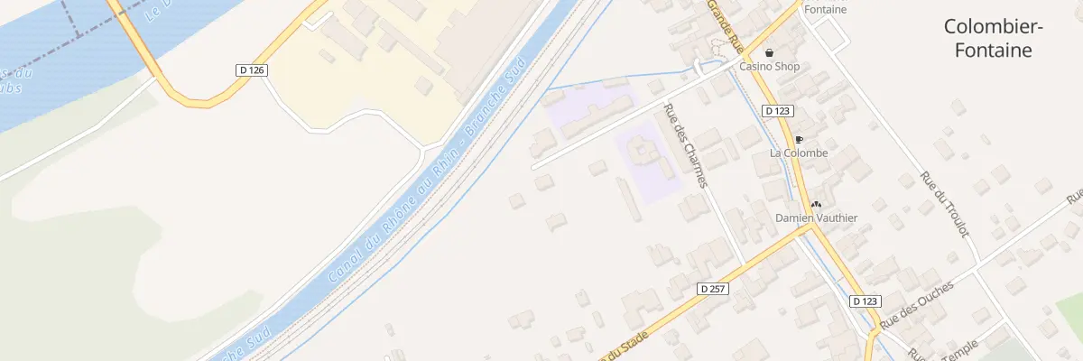 Plan du 9 Rue des Écoles à Colombier-Fontaine