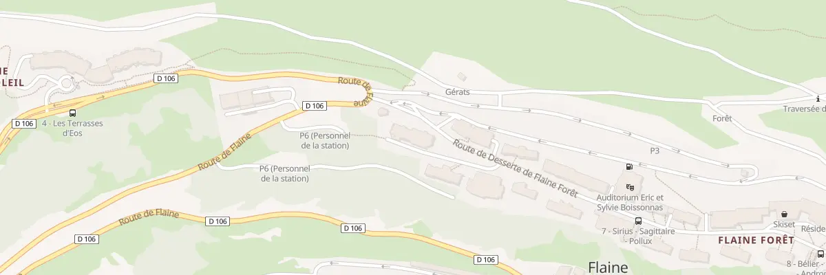 Plan du 5012H Flaine à Arâches-la-Frasse