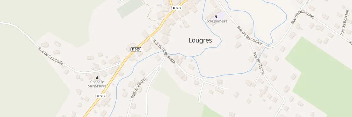 Plan du 3 Rue de la Rochette à Lougres