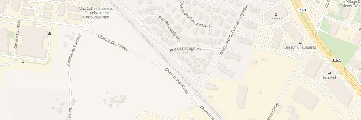 Plan du 289 Bd Georges Pompidou à Puget-sur-Argens