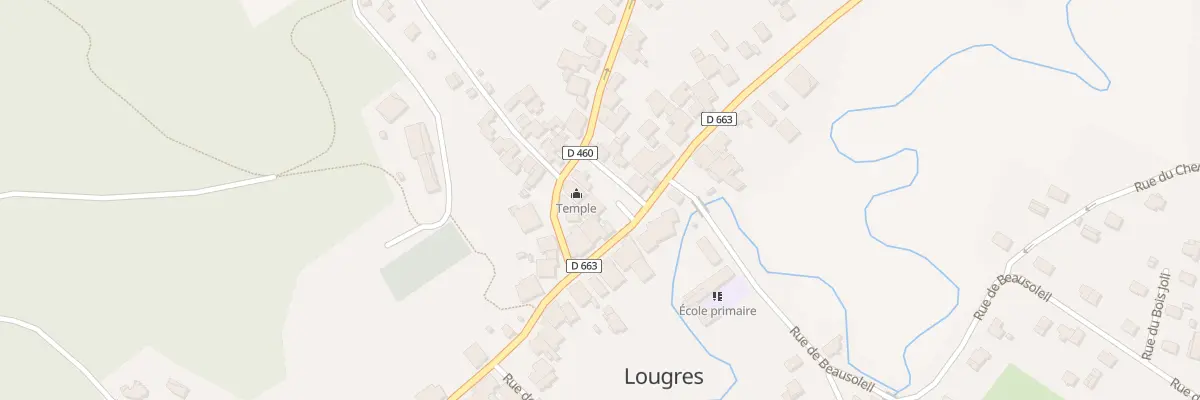 Plan du 5 Rue de Montbéliard à Lougres