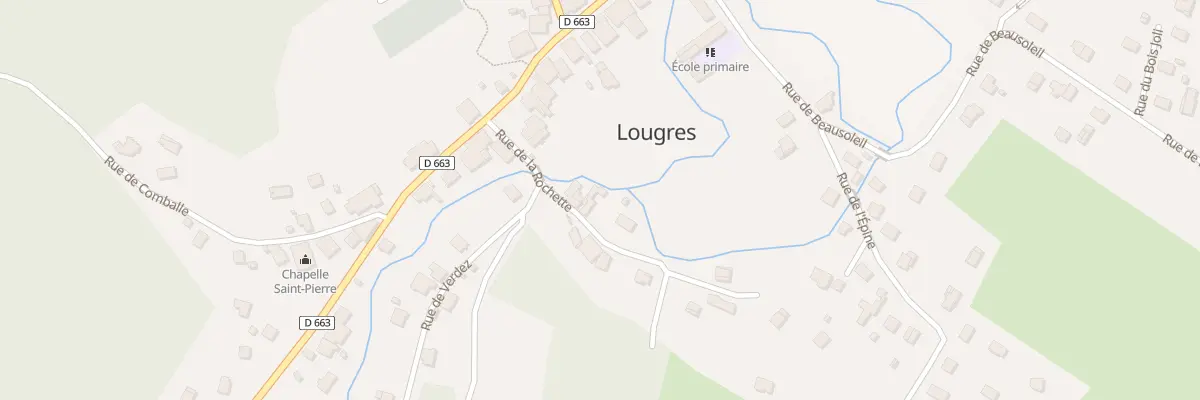 Plan du 5 Rue de la Rochette à Lougres