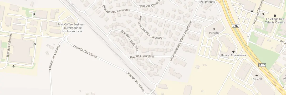 Plan du 165 Rue des Aubépines à Puget-sur-Argens