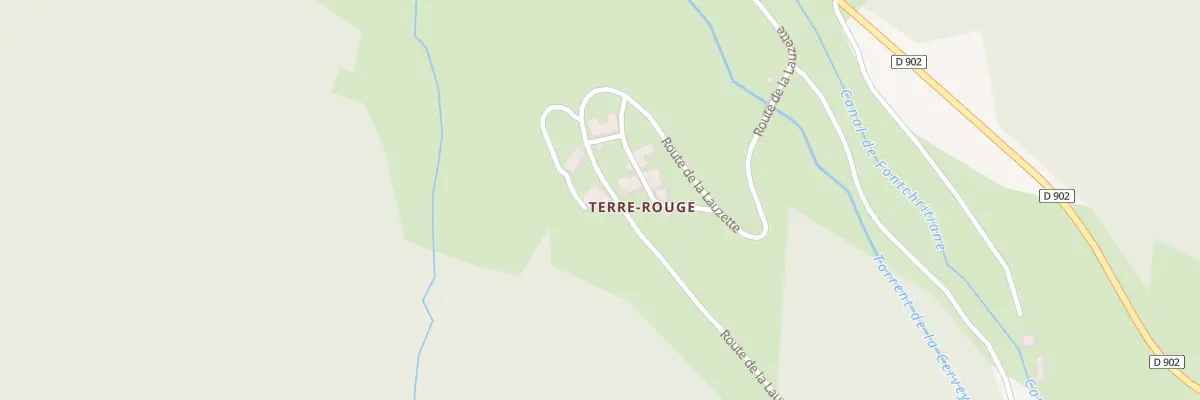 Plan du 394 Rte de la Lauzette à Cervières