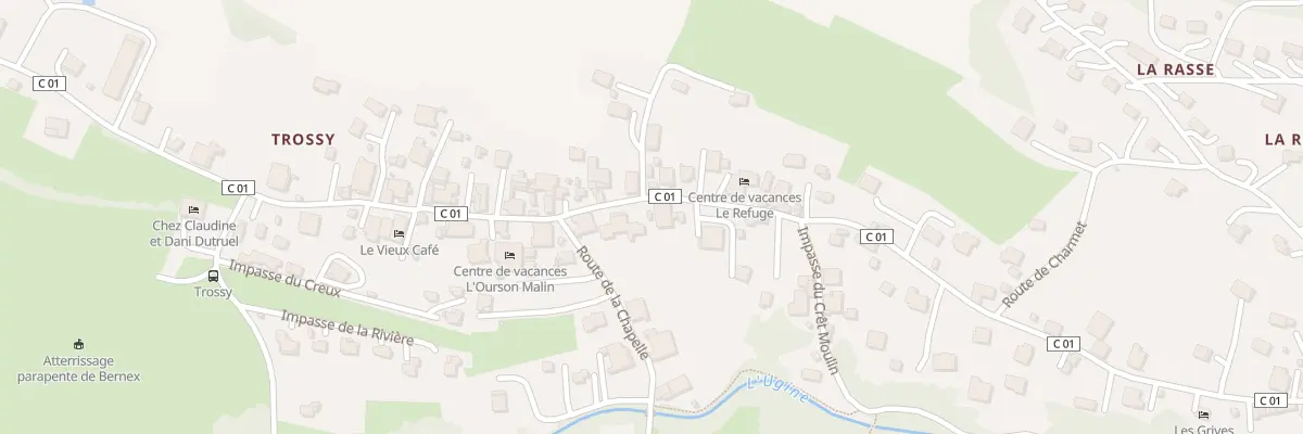 Plan du 5140A Trossy à Bernex