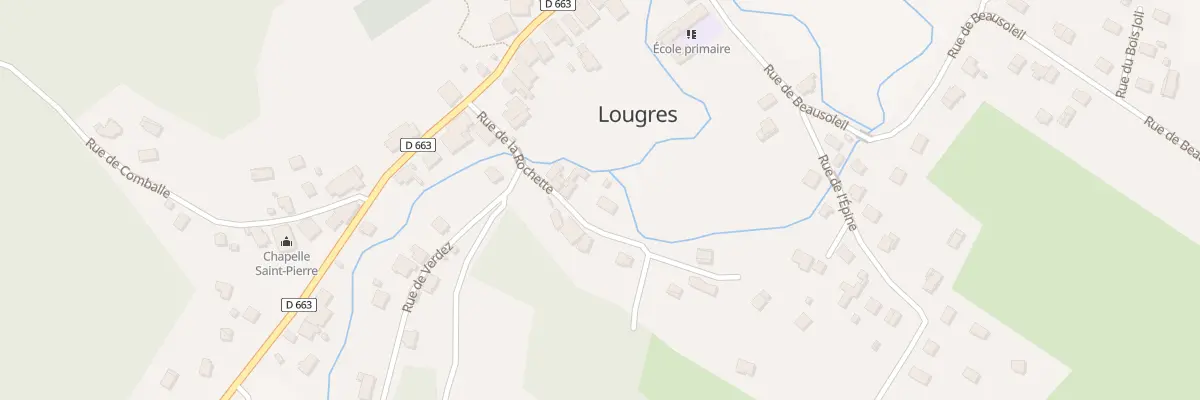 Plan du 7 Rue de la Rochette à Lougres