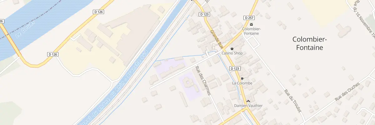 Plan du 2B Rue des Écoles à Colombier-Fontaine