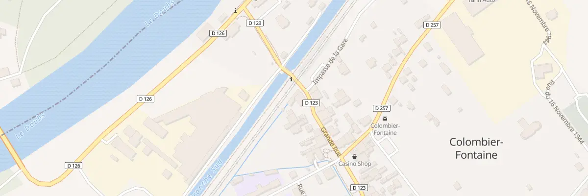 Plan du 15 Gr Grande Rue à Colombier-Fontaine