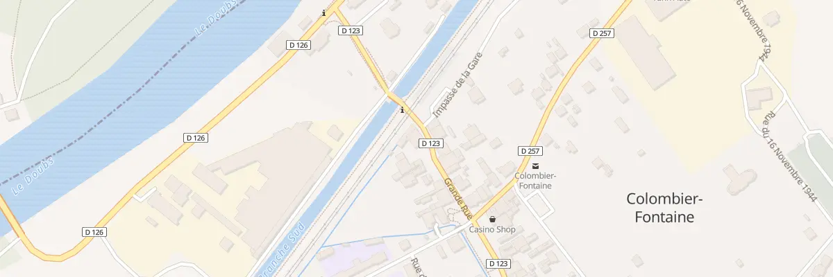 Plan du 13 Grande Rue à Colombier-Fontaine