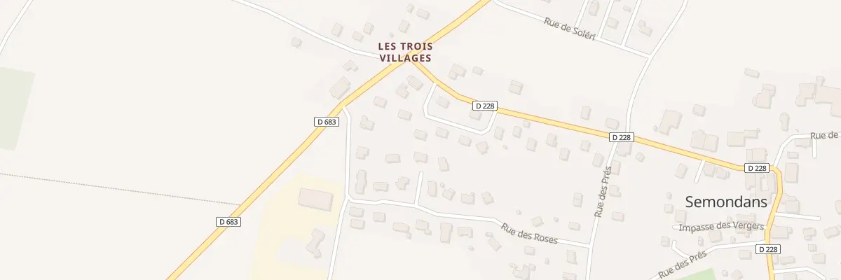 Plan du 9 Rue des Elongeots à Semondans