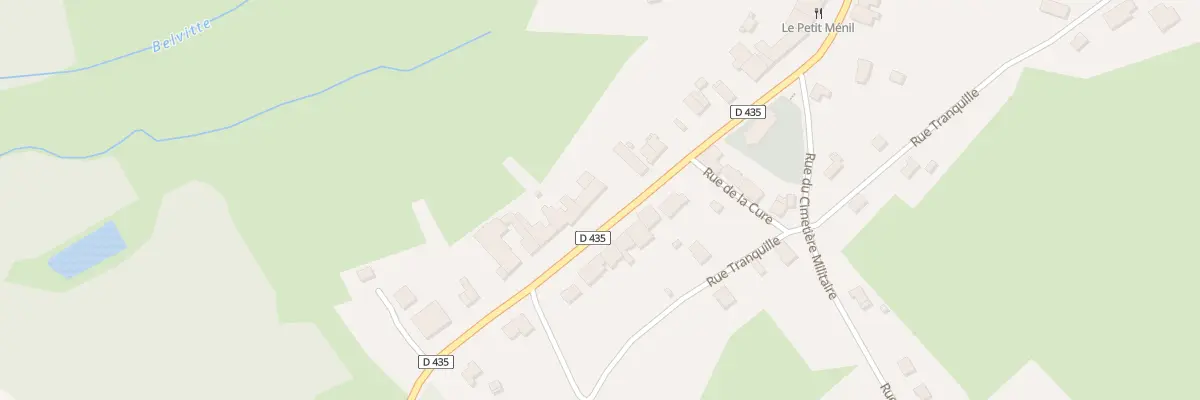 Plan du 26 Rte de Rambervillers à Ménil-sur-Belvitte