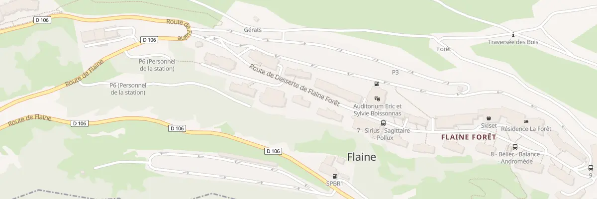 Plan du 5011B Flaine à Arâches-la-Frasse