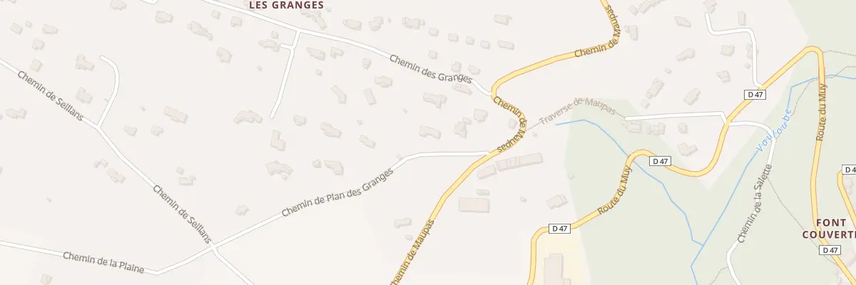 Plan du 6446 Les Granges à Bagnols-en-Forêt