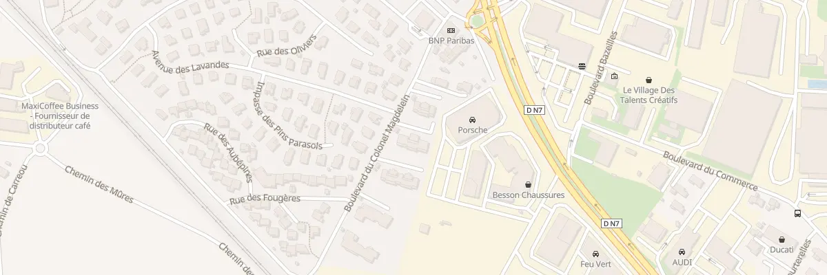 Plan du 223 Bd Colonel Magdelein à Puget-sur-Argens