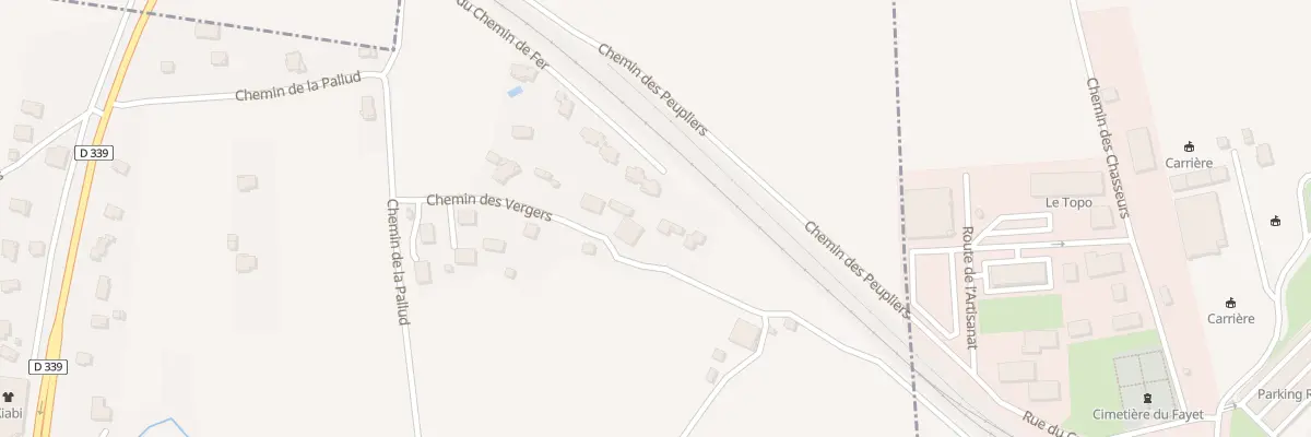 Plan du 250 Imp du Chemin de Fer à Domancy