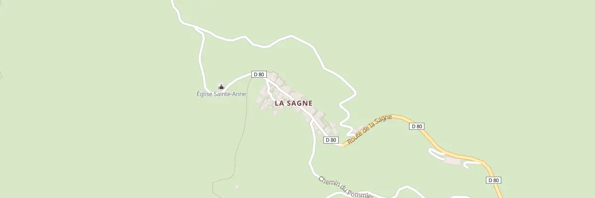 Plan du 5031 La Sagne à Briançonnet