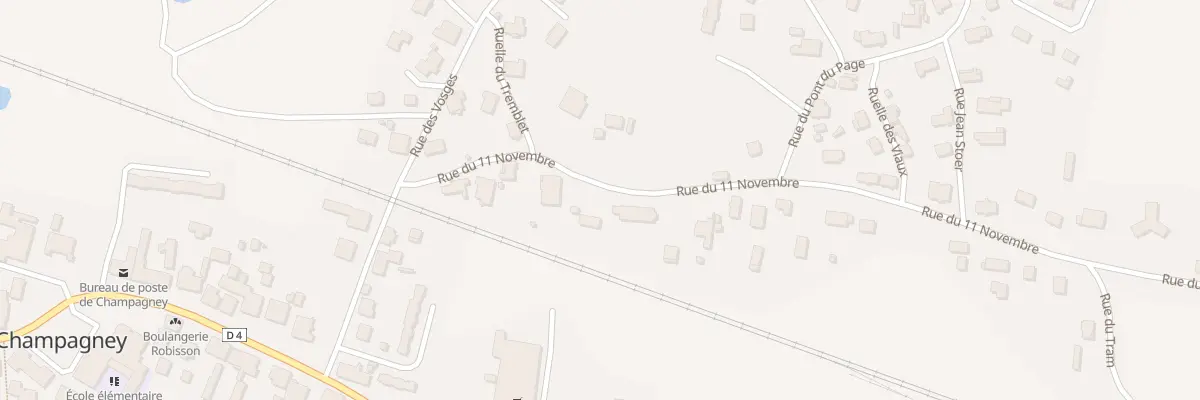 Plan du 10 Rue du 11 Novembre à Champagney