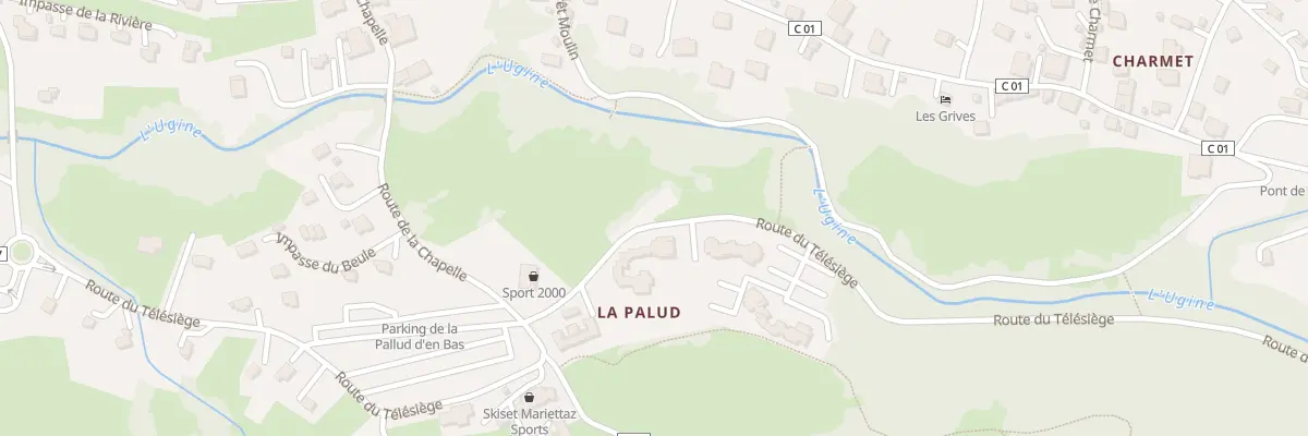 Plan du 1270 Rte du Télésiège à Bernex
