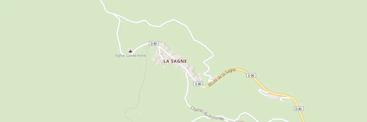 Plan du 6 Che du Nouguie La Sagne à Briançonnet