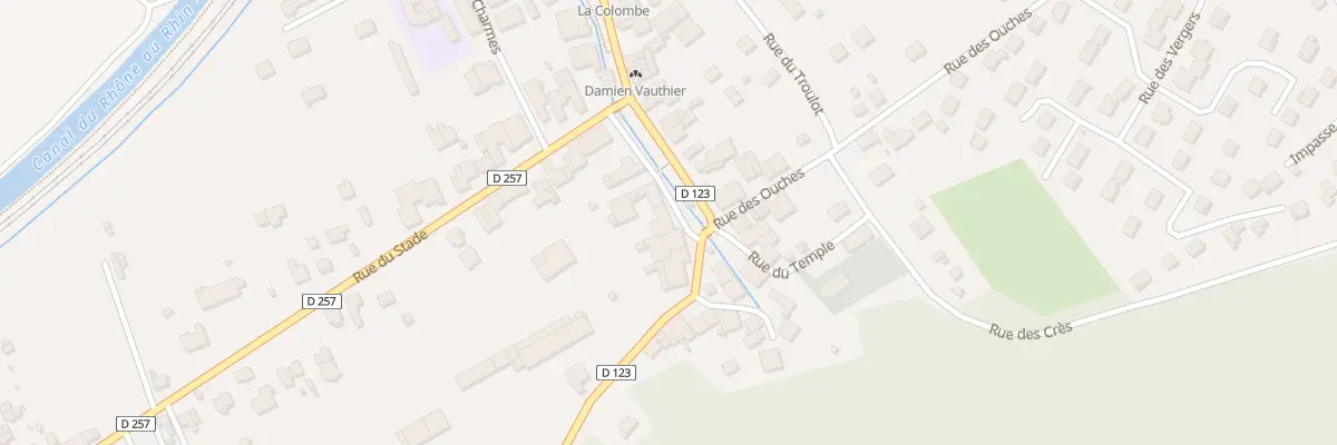 Plan du 10 Rue du Bié à Colombier-Fontaine