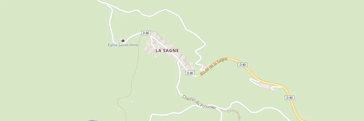 Plan du 5171 La Sagne à Briançonnet