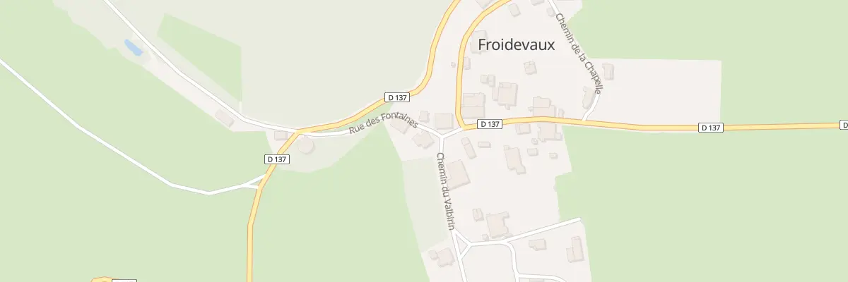 Plan du 13 Rue des Fontaines à Froidevaux