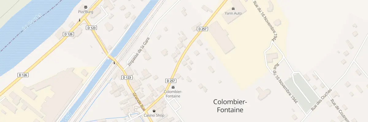 Plan du 14 Rue de la Chaiserie à Colombier-Fontaine