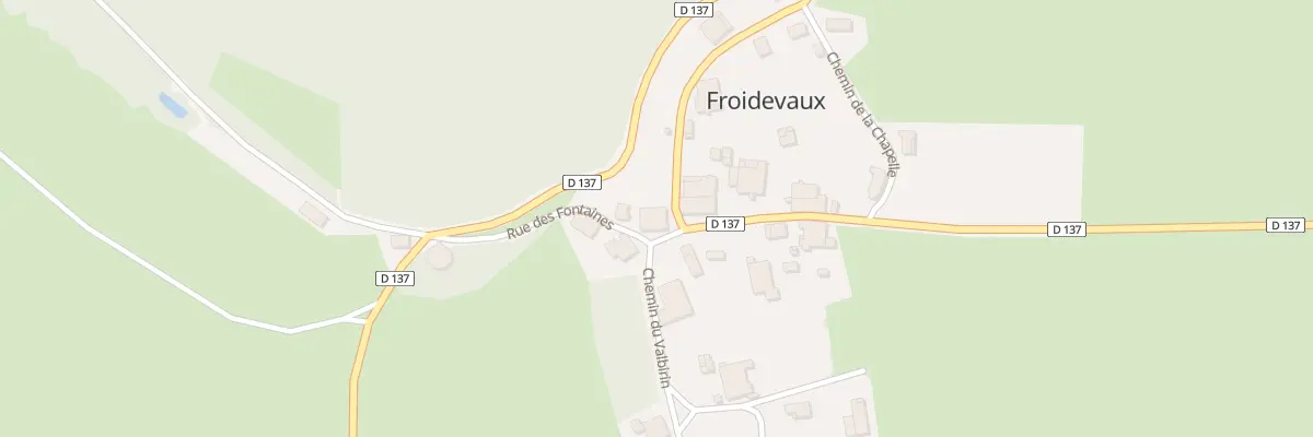 Plan du 8 Rue des Fontaines à Froidevaux