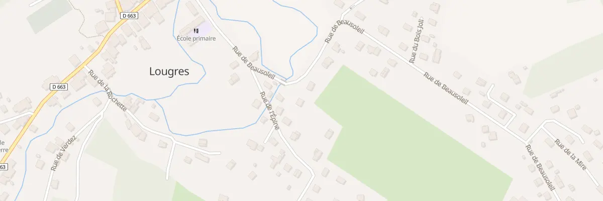 Plan du 63 Rue de Beausoleil à Lougres