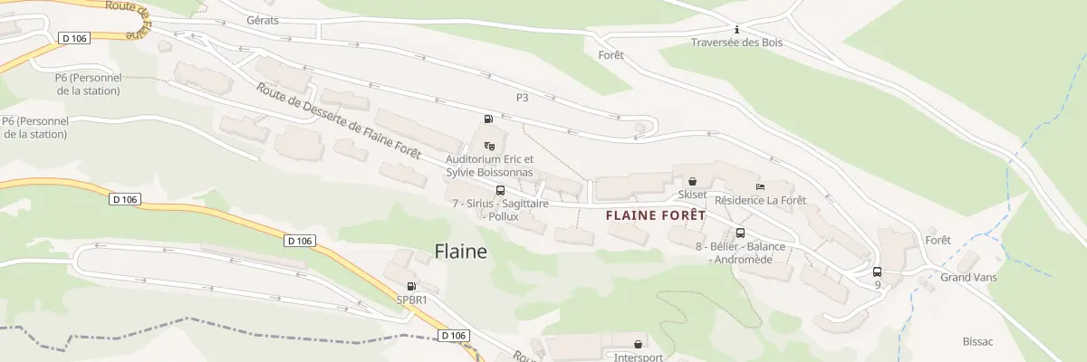 Plan du 5019 Flaine à Arâches-la-Frasse