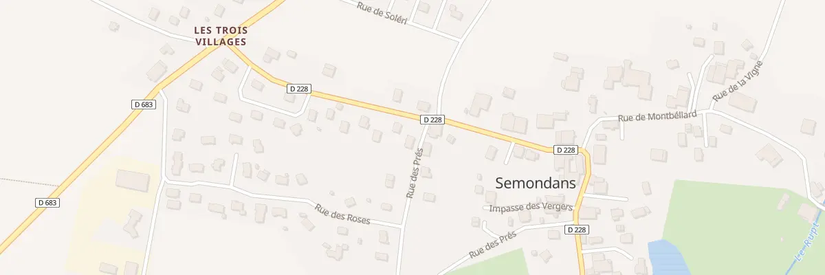 Plan du 13 Rue de la Vieille Vie à Semondans