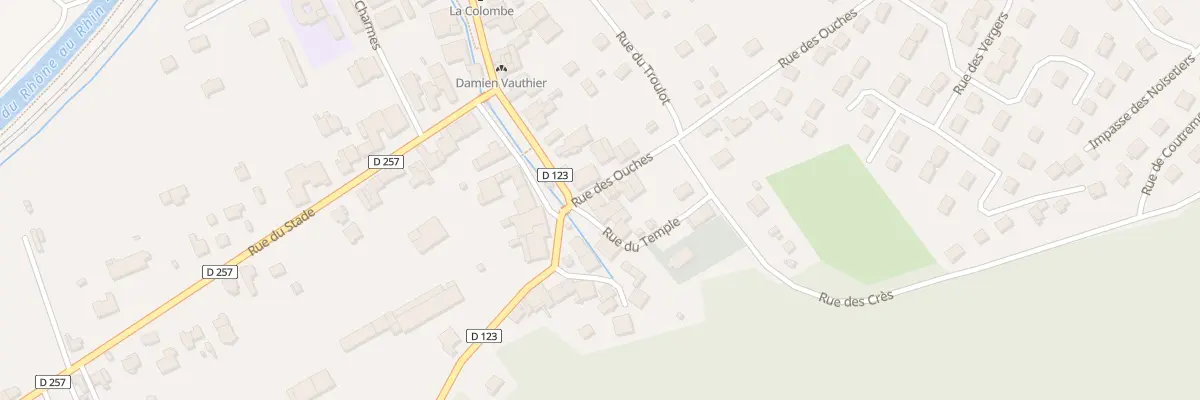 Plan du 2 Rue des Ouches à Colombier-Fontaine