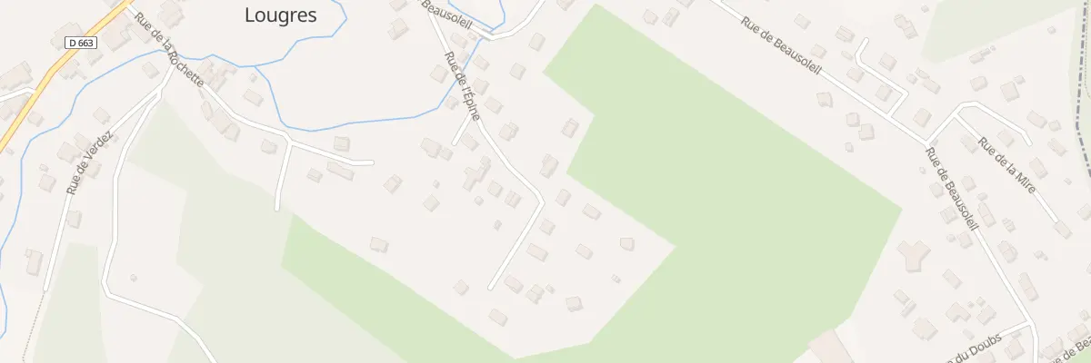 Plan du 7 Rue de l’Epine à Lougres